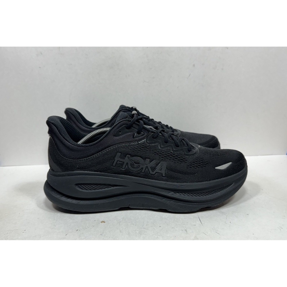 Hoka One One Bondi 9 Running Shoes Men's Size 13 D Triple Black 1162011-BBLC